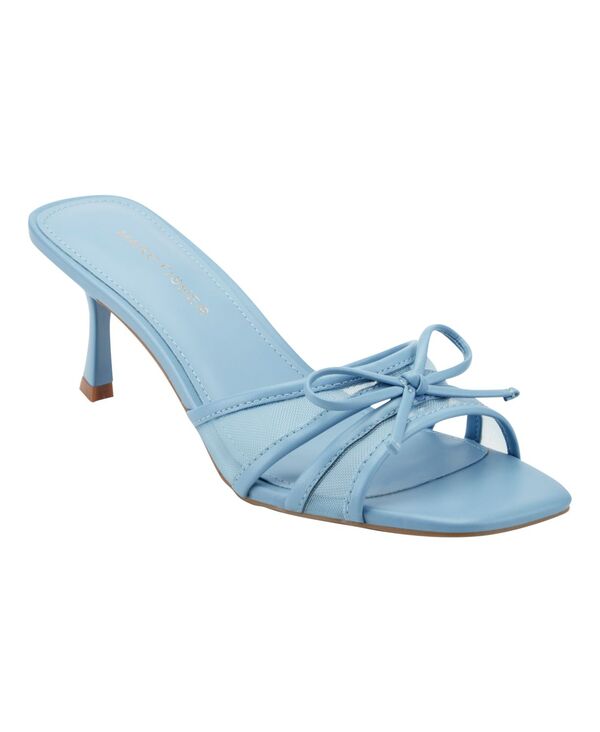 マークフィッシャー レディース シューズ スリッポン・ローファー サンダル 踵 Marc Fisher Women\u0027s Delphy Slip-On Kitten Heel Dressandals Light Blue 青碧