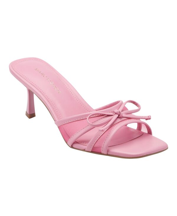 マークフィッシャー レディース シューズ スリッポン・ローファー サンダル 踵 Marc Fisher Women\u0027s Delphy Slip-On Kitten Heel Dressandals Pink さくら色