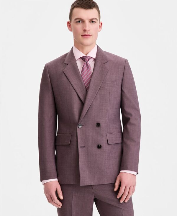 ヒューゴボス メンズ アウター 上衣・上衣 Hugo Boss Men\u0027s Modern-Fit Double Breasted Suit Jacket Light/pastel Brown 赤銅色