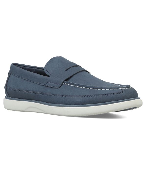 クラブルーム メンズ シューズ スリッポン・ローファー Club Roomen's Pawny Driver Loafers Macy's Exclusive Navy ネイビー｜ReVida 店