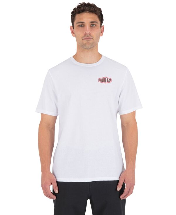 ハーレー メンズ トップス ティーシャツ Hurley Men\u0027s Regular-Fit Round Neck T-Shirt White 白いこと