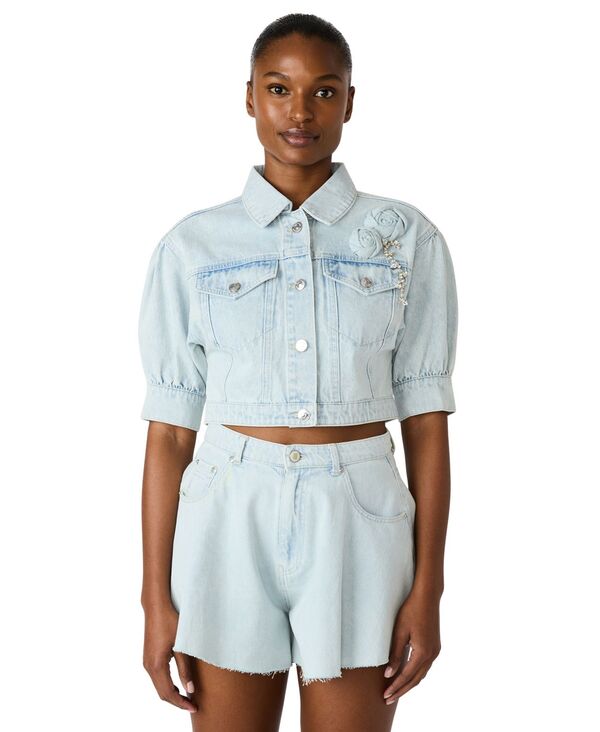 スティーブ マデン レディース アウター ジャケット・ブルゾン Steve Madden Women'serafina Collared Jacket Juliette Wash｜ReVida 店