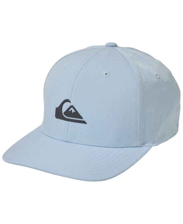 クイックシルバー メンズ アクセサリー 帽子 Quiksilver Men's Amped Up Flex-Fit Hat Blue ブルー｜ReVida 店
