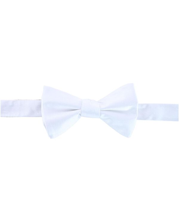 トラファルガー メンズ 添え物 タイ 絹地 Trafalgar Men\u0027sutton Solid Color Silk Bow Tie White 白いこと