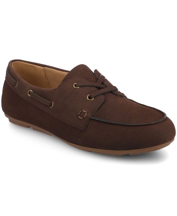 ジュルネ 寄せあわせ レディース シューズ スリッポン・ローファー Journee Collection Women\u0027s Naomi Boat Shoe Loafers Chocolate 黒茶