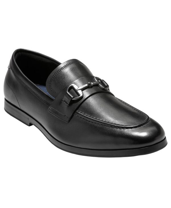 電話を掛けるハーン メンズ シューズ スリッポン・ローファー Cole Haan Men\u0027s Lewis Grand Bit Slip-on Loafers Black 黒いこと