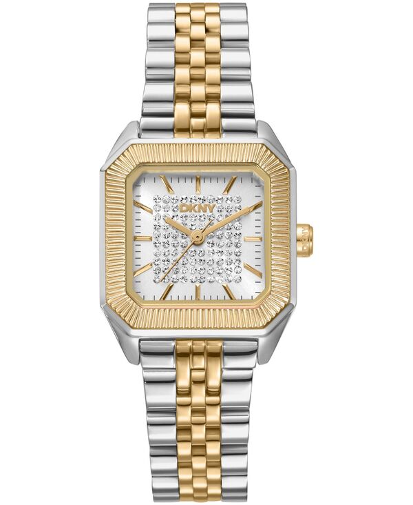 ダナ キャラン ニューヨーク レディース アクセサリー 腕時計 Tシャツ DKNY Women'signature Shape Quartz Two-Tone Stainlessteel Bracelet Watch 27x34mm Silver シルバー｜ReVida 店