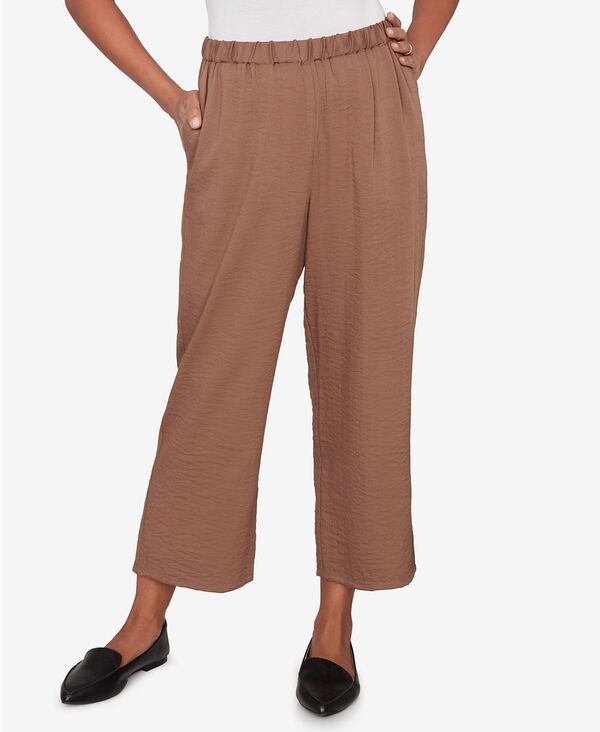アルフレッド ダナー レディース ボトムス カジュアルパンツ プチ アンクル Alfredunner Petite Spice Market Wide-Leg Pull-On Ankle Pants Mocha モカ｜ReVida 店