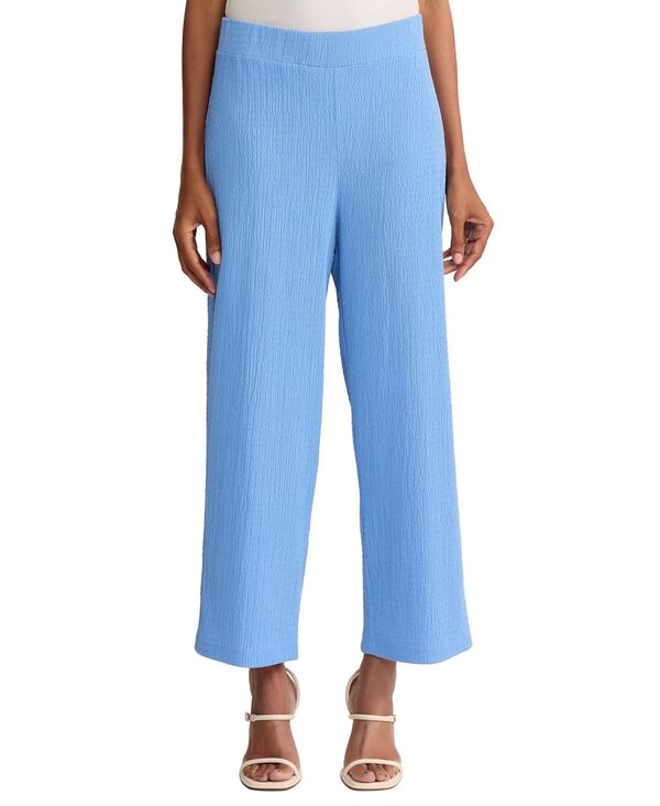 ジョーンズニューヨーク レディース ボトムス カジュアルパンツ Jones New York Women's Wide-Leg Cropants Blue Horizon ブルー｜ReVida 店
