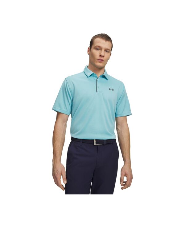 アンダーアーマー メンズ トップス ポロシャツ 半袖 Under Armour Men's Tech Short-Sleeve Polo Shirt Blue Haze ブルー｜ReVida 店