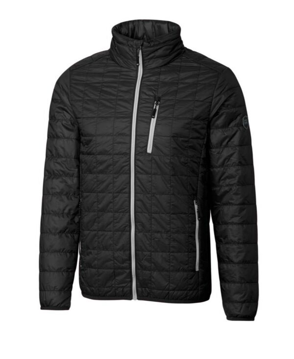 裁断師アンドうしろ側 メンズ アウター 上衣・上衣 トール Cutter \u0026 Buck Big \u0026 Tall Cutter and Buck Rainier PrimaLoft Insulated Long Sleeve Puffer Jacket Black 黒いこと