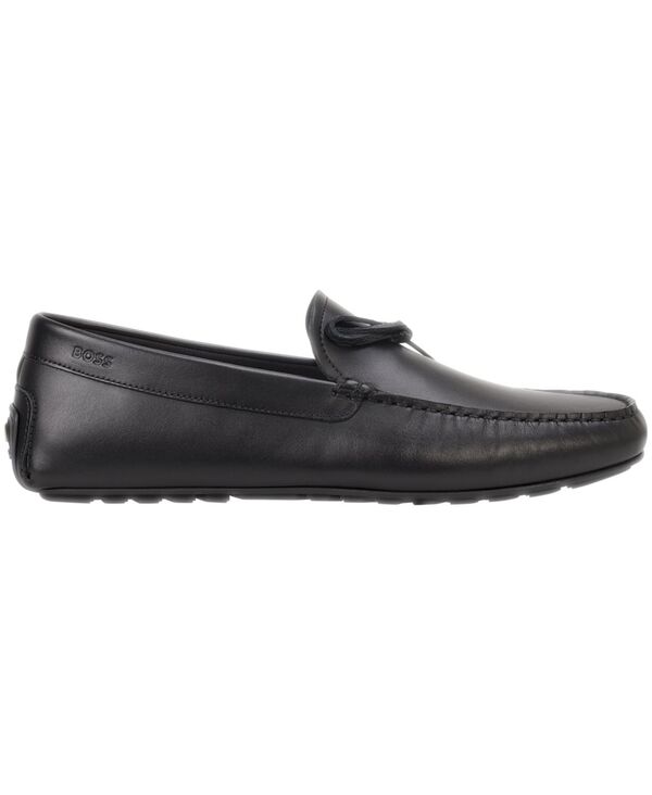 ヒューゴボス メンズ シューズ スリッポン・ローファー BOSS by Hugo Boss Men\u0027s Noel Moccasin Slip-On Driving Loafers Black 黒いこと
