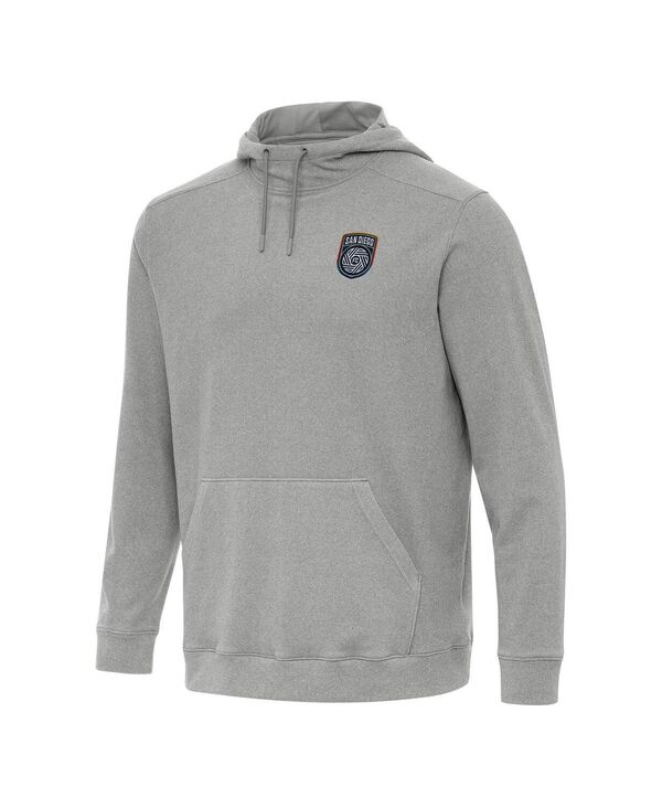 アンティグア メンズ アウター パーカー・スウェット Antigua Men\u0027s Heather Gray San Diego FCloud Pullover Hoodie Heather Gray 薄墨色