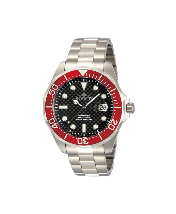 インビクタ メンズ 佩び物 ウォッチ Invicta Men\u0027s 12565 Pro Diver Quartz 3 Hand Black Dial Watch Silver しろがね色