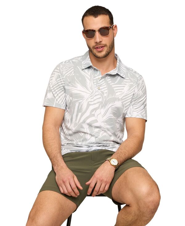 チャビーズ メンズ トップス ポロシャツ 半袖 Chubbies Men's The Silver Leaf Short-Sleeve Polo Shirt Pastel Gray グレー｜ReVida 店