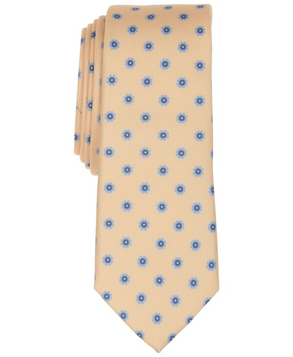 赤ちょうちんスリー メンズ 佩び物 タイ 御花柄 御花 Bar III Men\u0027s Elliot Floral Tie Yellow 黄色