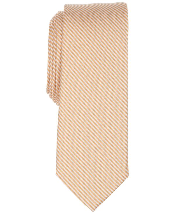 赤ちょうちんスリー メンズ 佩び物 タイ Bar III Men\u0027s Frankie Stripe Tie Orange オレンジ色