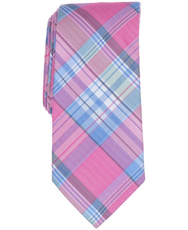 野球クラブお部屋 メンズ 佩び物 タイ Club Roomen\u0027s Classic Plaid Tie Lilac 紫はしどい