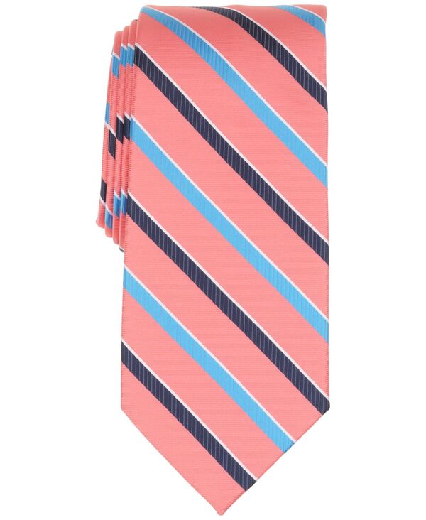 野球クラブお部屋 メンズ 佩び物 タイ Club Roomen\u0027s Marcel Stripe Pattern Tie Coral コーラル
