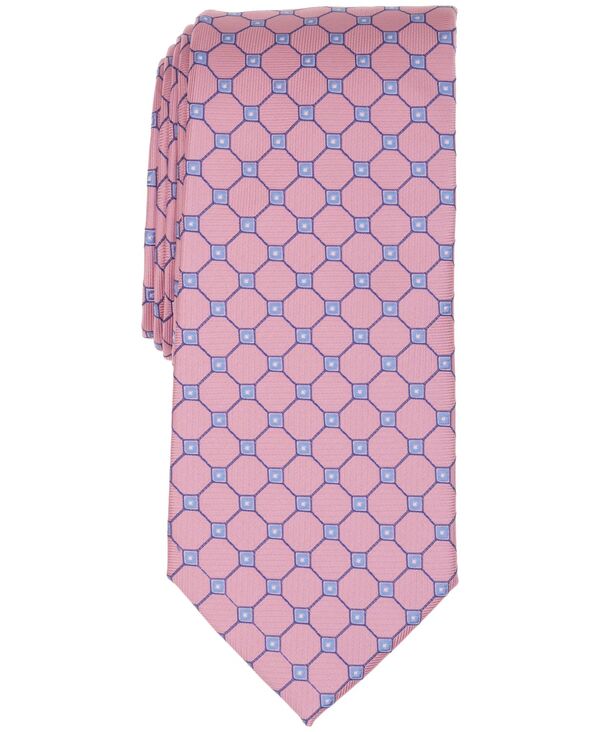 野球クラブお部屋 メンズ 佩び物 タイ Club Roomen\u0027s Classic Geometric Tie Light Pink サクラ色