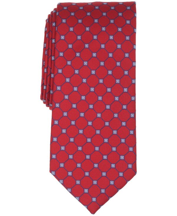野球クラブお部屋 メンズ 佩び物 タイ Club Roomen\u0027s Classic Geometric Tie Red 赤いこと