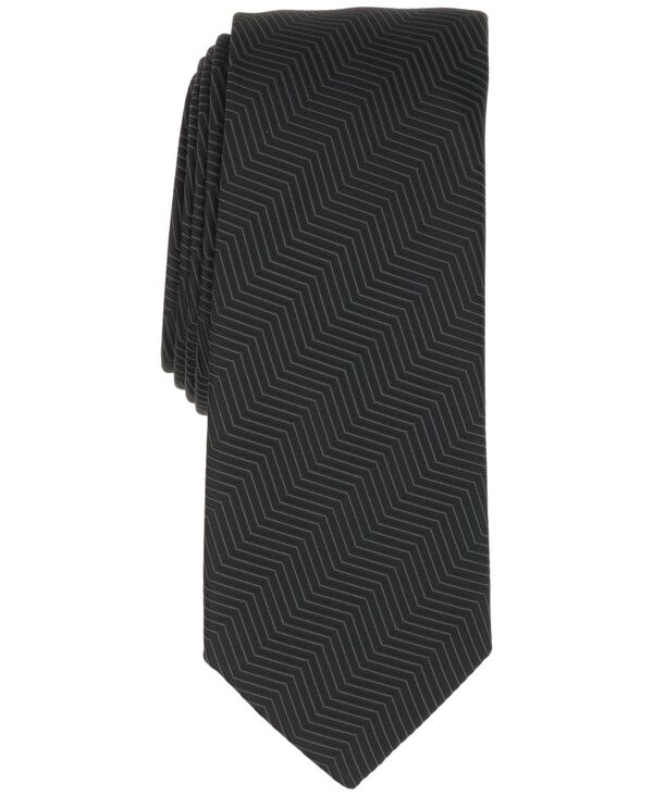 アルファニ メンズ 佩び物 タイ Alfani Men\u0027s Herringbone Pattern Tie Black 黒いこと