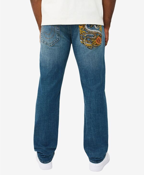 トゥルーレリジョン メンズ ボトムス ジーンズズボン下 デニム True Religion Men\u0027s Ricky Straight-Fit Jeans Forest Denim Dark Wash ジーンズ