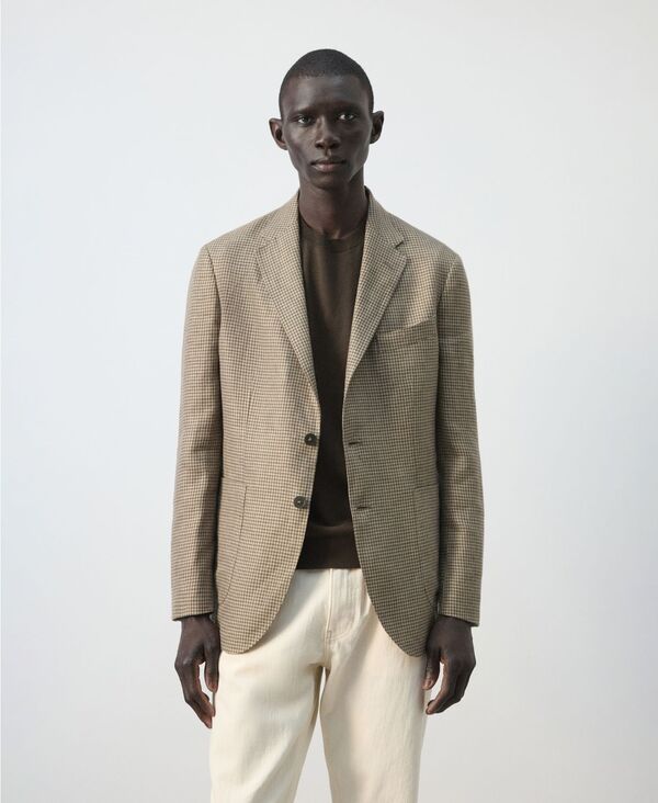 マンゴ メンズ アウター 上衣・上衣 スポーツジャケット MANGO Men\u0027s Patch Pockets Blazer Brown 赤銅色
