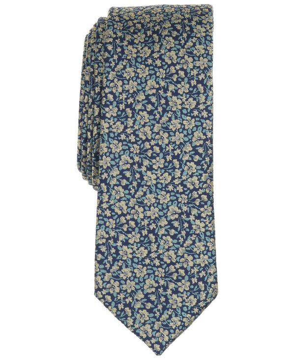 赤ちょうちんスリー メンズ 佩び物 タイ 御花柄 御花 Bar III Men\u0027s Livonia Floral Tie Teal/Yellow ティール