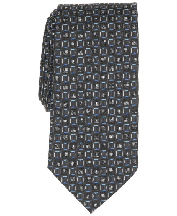 ペリーエリス メンズ 佩び物 タイ Perry Ellis Men\u0027s Geometric Pattern Tie Black 黒いこと