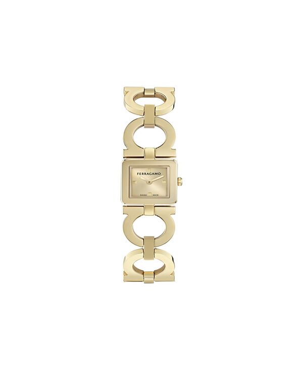 フェラガモ レディース 付属物 ウオッチ ティーシャツ Ferragamo Women\u0027s Gold Stainlessteel Bracelet Watch 19x19粍 Yellow Gold 黄色