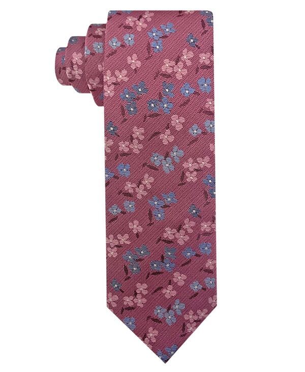 ヴァンハウセン メンズ 添え物 タイ お花柄 お花 Van Heusen Men\u0027small Floral Tie Pink サクラ色