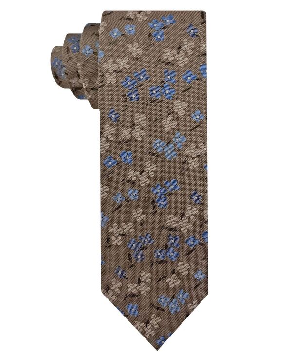 ヴァンハウセン メンズ 添え物 タイ お花柄 お花 Van Heusen Men\u0027small Floral Tie Taupe トープ