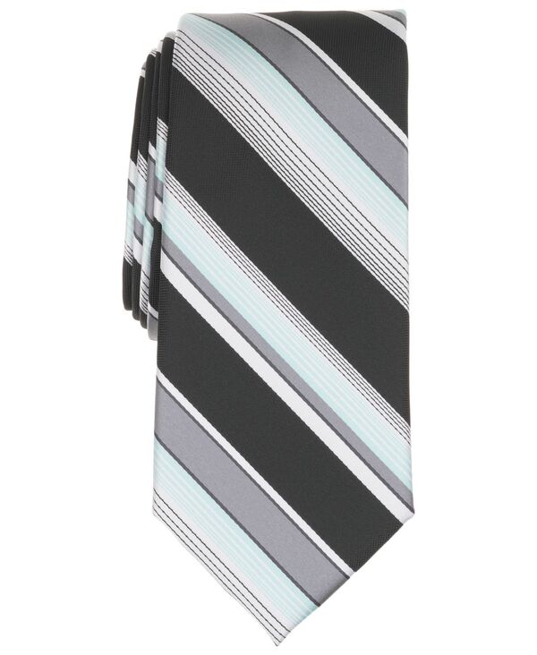 ペリーエリス メンズ 添え物 タイ Perry Ellis Portfolio Men\u0027s Hubbard Striped Tie Black/White 白いこと