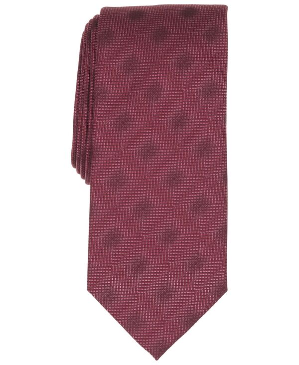 ペリーエリス メンズ 佩び物 タイ Perry Ellis Portfolio Men\u0027s Wolcott Jacquard Classic Tie Red 赤いこと