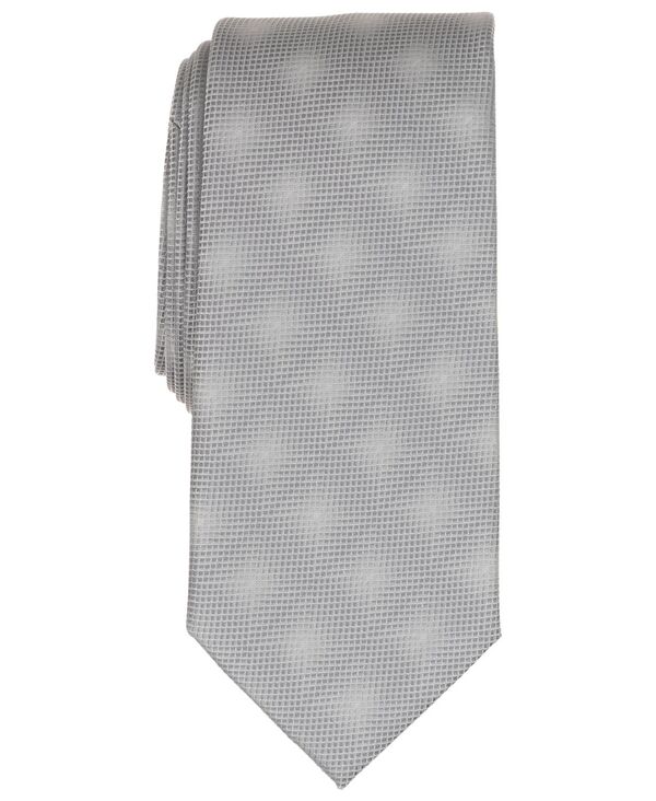 ペリーエリス メンズ 佩び物 タイ Perry Ellis Portfolio Men\u0027s Wolcott Jacquard Classic Tie Silver しろがね色