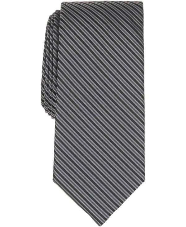 ペリーエリス メンズ 添え物 タイ Perry Ellis Men\u0027s Fenwich Striped Tie Black 黒いこと