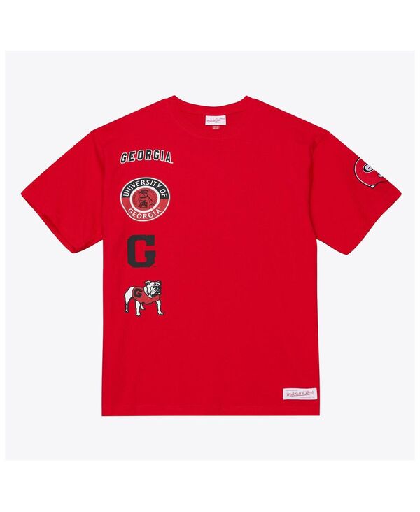 ミッチェル\u0026ネス メンズ トップス ティーシャツ Mitchell \u0026 Ness Men\u0027s Red Georgia Bulldogs Double Clutch Premium T-Shirt Red 赤いこと