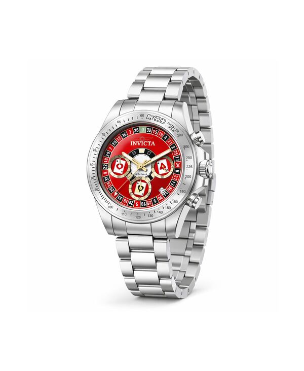 インビクタ メンズ 付属物 ウオッチ Invicta Men\u0027s 50494 Speedway Quartz VD53 Dial Watch Silver しろがね色