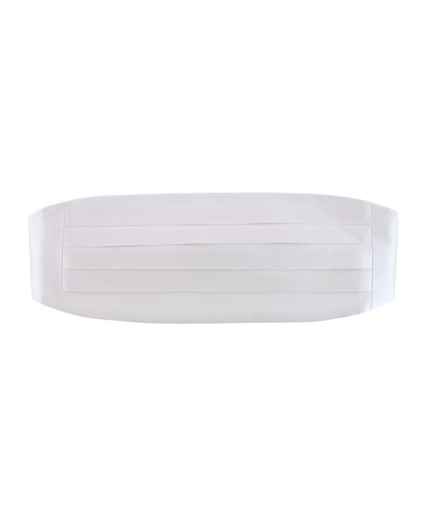 トラファルガー メンズ 付属品 胴締め 地絹 Trafalgar Men\u0027sutton Solid Color Silk Cummerbund Ivory 象牙色