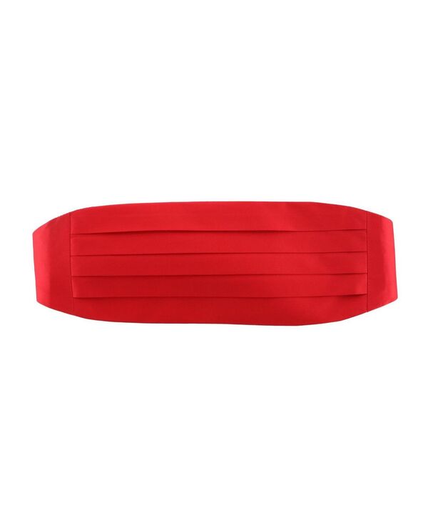 トラファルガー メンズ 付属品 胴締め 地絹 Trafalgar Men\u0027sutton Solid Color Silk Cummerbund Red 赤いこと