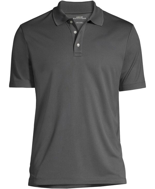 ランズ挙げ句の果て メンズ トップス スポーツシャツ トール Lands\u0027 End Big \u0026 Tall School Uniform Short Sleeve Solid Active Polo Shirt Soapstone