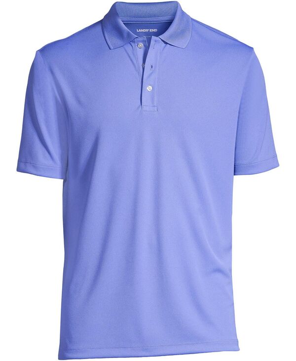 ランズ挙げ句の果て メンズ トップス スポーツシャツ トール Lands\u0027 End Big \u0026 Tall School Uniform Short Sleeve Solid Active Polo Shirtrue blue 青み