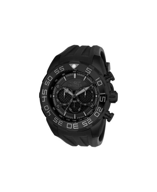 インビクタ メンズ 付属物 ウオッチ Invicta Men\u0027speedway Quartz Multifunction Black Dial Silicon Watch Black 黒いこと