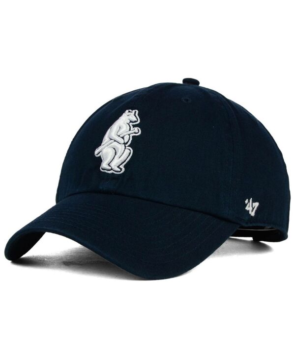 47 ブランド名 レディース 付属物 鳥打ち帽 旗がしら \u002747 Brand Chicago Cubs Core Clean Up Cap Navy 米国海軍