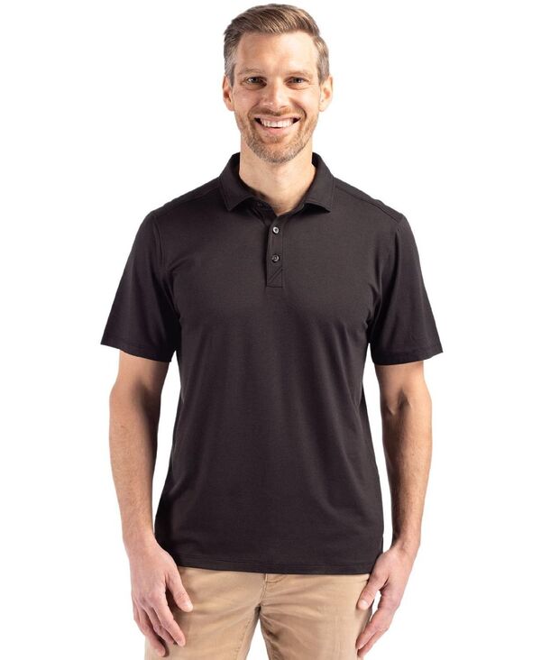 切断機アンドうしろ側 メンズ トップス スポーツシャツ Cutter \u0026 Buck Men\u0027s Cutter and Buck Coastlinepicomfort Recycled Polo Black 黒いこと