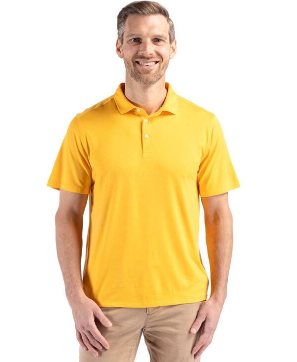切断機アンドうしろ側 メンズ トップス スポーツシャツ Cutter \u0026 Buck Men\u0027s Cutter and Buck Coastlinepicomfort Recycled Polo College gold ゴールド
