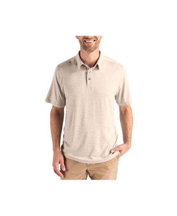 切断機アンドうしろ側 メンズ トップス スポーツシャツ Cutter \u0026 Buck Men\u0027s Cutter and Buck Coastlinepicomfort Recycled Polo Wheat
