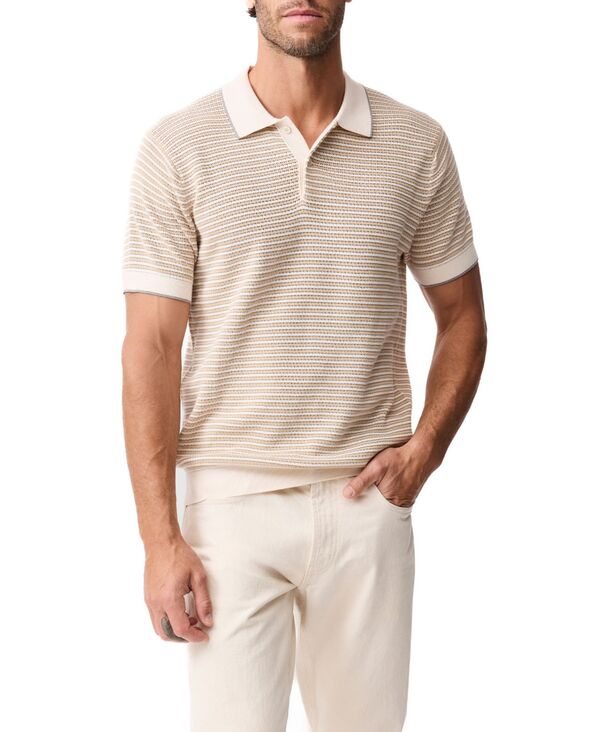 ロッドアンドグン メンズ トップス スポーツシャツ 綿織物 編み物 Rodd \u0026 Gunn Rodd Gunn Men\u0027s Oyster Island Cotton Striped Knit Polo Shirt Acorn 縞模様