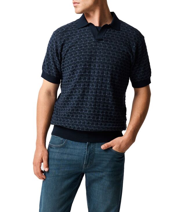 ロッドアンドグン メンズ トップス スポーツシャツ 編み物 Rodd \u0026 Gunn Men\u0027s Halken Knit Polo Shirt Midnight